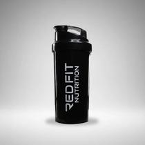 Coqueteleira Shaker Preta Academia 600ml Red Fit Nutrition
