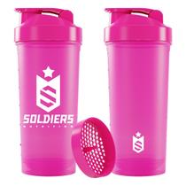 Coqueteleira Slim 600ml Pink Soldiers Nutrition Coqueteleira Slim 600ml Pink Soldiers Nutrition