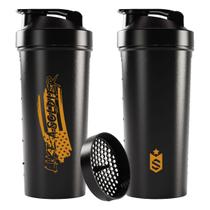 Coqueteleira Slim 600ml Preto Like Soldiers Nutrition