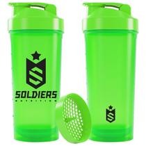 Coqueteleira Slim 600ml Verde Soldiers Nutrition Coqueteleira Slim 600ml Verde Soldiers Nutrition