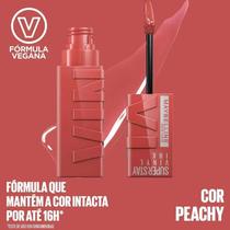 cor 15 Peachy Maybelline NY SuperStay Vinyl Ink 4,2ml cor 15 Peachy Maybelline NY SuperStay Vinyl Ink 4,2ml