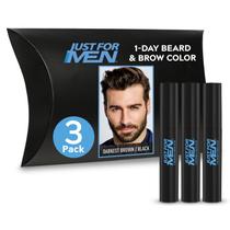 Cor de barba e sobrancelha apenas para homens. 1 dia, marrom escuro/preto Cor de barba e sobrancelha apenas para homens. 1 dia, marrom escuro/preto