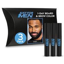 Cor de barba e sobrancelha apenas para homens, preto de 1 dia, 30 aplicações Cor de barba e sobrancelha apenas para homens, preto de 1 dia, 30 aplicações