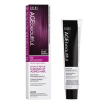 Cor de cabelo AGE beautiful Liqui Creme 5V Medium Plum Brown Cor de cabelo AGE beautiful Liqui Creme 5V Medium Plum Brown