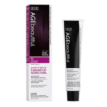 Cor de cabelo AGE beautiful Permanent 1V Plum Black +100mL de biotina