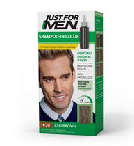 Cor de cabelo apenas para homens Shampoo-In Color Ash Brown H-20