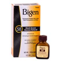 Cor de cabelo Bigen Permanent Powder 100% com cobertura cinza