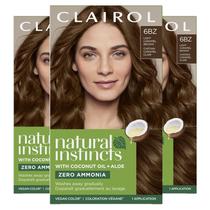 Cor de cabelo Clairol Natural Instincts 6BZ Castanho Caramelo Claro