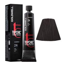 Cor de cabelo Goldwell Topchic 2n Black 60mL Cor de cabelo Goldwell Topchic 2n Black 60mL