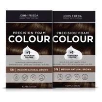 Cor de cabelo John Frieda Precision Foam 5N Medium Brown x2