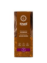 Cor de cabelo khadi GOLDEN BROWN Natural 100% Herbal 100mL