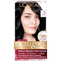 Cor de cabelo L'Oreal Paris Excellence Creme 1C Cool Black