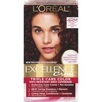 Cor de cabelo L'Oreal Paris Excellence Creme 4RM Vermelho Mogno Escuro