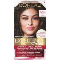 Cor de cabelo L'Oreal Paris Excellence Creme 5AB Mocha Ashe Brown