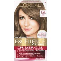 Cor de cabelo L'Oreal Paris Excellence Creme 6A Light Ash Brown Cor de cabelo L'Oreal Paris Excellence Creme 6A Light Ash Brown