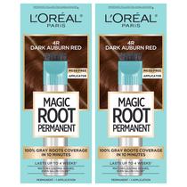 Cor de cabelo L'Oréal Paris Root Rescue Vermelho Ruivo Escuro 4R 2PK Cor de cabelo L'Oréal Paris Root Rescue Vermelho Ruivo Escuro 4R 2PK