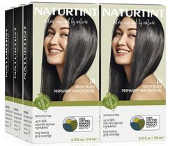 Cor de cabelo Naturtint Ebony Black 1M Permanent x6 Pack
