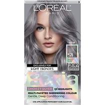 Cor de cabelo permanente com brilho multifacetado Smokey Silver da L/Oreal Paris, pacote de 1