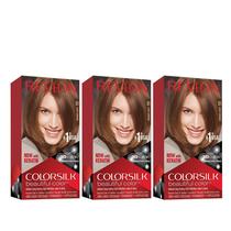 Cor de cabelo Revlon Colorsilk 51 Light Brown 130 ml x 3 pacotes Cor de cabelo Revlon Colorsilk 51 Light Brown 130 ml x 3 pacotes