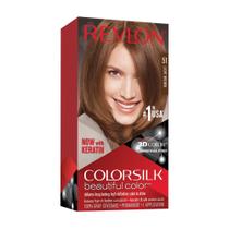 Cor de cabelo Revlon Colorsilk 51 Light Brown Pacote com 5