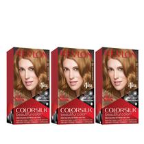 Cor de cabelo Revlon Colorsilk 57 Castanho dourado mais claro 130mL x3