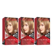 Cor de cabelo Revlon Colorsilk 61 Dark Blonde 130 ml (pacote com 3) Cor de cabelo Revlon Colorsilk 61 Dark Blonde 130 ml (pacote com 3)