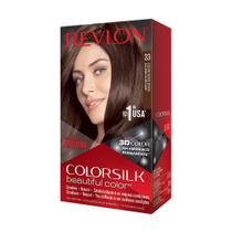 Cor de cabelo Revlon Colorsilk Dark Soft Brown 130 ml (pacote com 3)