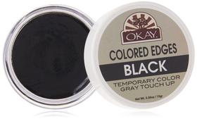 Cor de cabelo Touch Up Okay Colored Edges Black 15mL