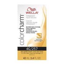 Cor de cabelo WELLA Color Charm Permanent Liquid 4G Dark Gold Brown