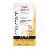 Cor de cabelo WELLA Color Charm Permanent Liquid 6G/555 Hazel Blonde