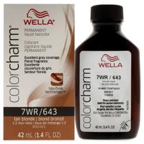 Cor de cabelo WELLA Color Charm Permanent Liquid 7WR Tan Blonde