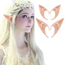 Cor de pele natural Elf Ears BBXWANG Glitter para festa de cosplay