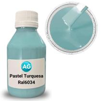 Cor Sólida Pastel Turquesa AG - RAL6034
