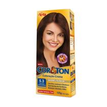 Cor Ton Tinta 5.3 Castanho Claro Dourado 50g Cor Ton Tinta 5.3 Castanho Claro Dourado 50g