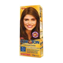 Cor Ton Tinta 7.1 Louro Cinza Médio 50g Cor Ton Tinta 7.1 Louro Cinza Médio 50g