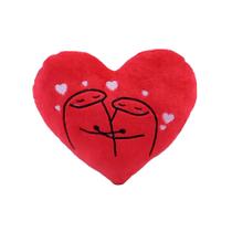 Coração de Pelúcia Flork Amor 20cm Decorativo Cestas - Fofuxos De Pelúcia