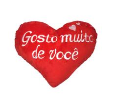 Coração de Pelúcia Para Dia das Mães ou Dia dos Namorados Cor: Gosto Muito de Você Coração de Pelúcia Para Dia das Mães ou Dia dos Namorados Cor: Gosto Muito de Você