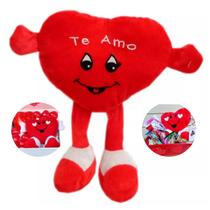Coração de Pelucia Te Amo para Presentear seu Amor 25cm X 18cm
