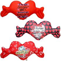 Coracao de poliester amor com braco m 51x21x9cm - JLS TOYS