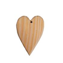 Coração em madeira de Pinus country com furo