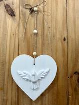 Coração Espírito Santo Placa Decorativa de Porta Espírito Santo Placa de Entrada