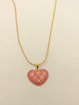 Coração Laqueado Rosa