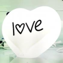Coração LOVE Luminária Para Decorar e Iluminação Lâmpada LED Branco 10010491B