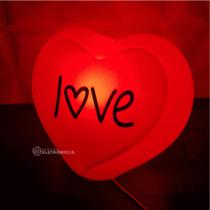 Coração LOVE Luminária Vermelho De Lâmpada LED Branco Para Decoração e Iluminação 10010486