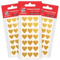 Coracao Ouro C/210 Etiquetas