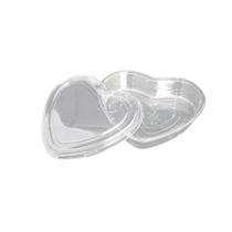 Coração Plástico Para Presentes Kits E Doces 5Un Coração Plástico Para Presentes Kits E Doces 5Un