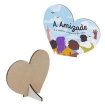 Corações de Amizade: 10 Lembrancinhas em MDF para o Dia do Amigo