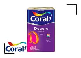 Coral Decora 18 Litros Fosco Matte Cor Branco Neve Coral Decora 18 Litros Fosco Matte Cor Branco Neve