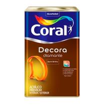 Coral Decora Diamante Tinta Acrílica Semi Brilho Lavável Palha 16L