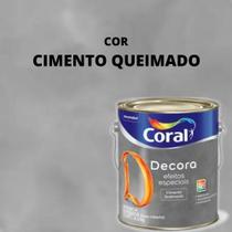 Coral Decora Massa para Efeito Cimento Queimado cor Cimento queimado 3,0L /4,1KG